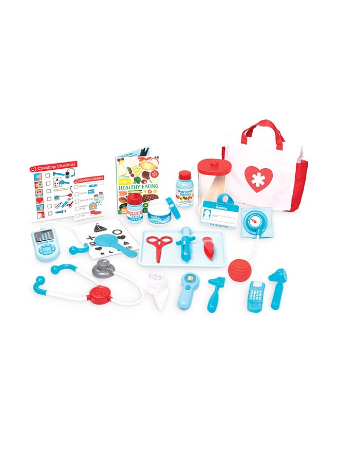 Get Well Doctor’s Kit Play Set – 25 Toy Pieces - Doctor Role Play Set, Doctor Kit For Toddlers And Kids Ages 3+