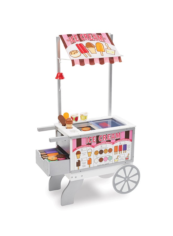 Wooden Snacks & Sweets Food Cart - The Original (Play Sets & Kitchens, 40+ Play Food Pieces, Great Gift for Age 3+