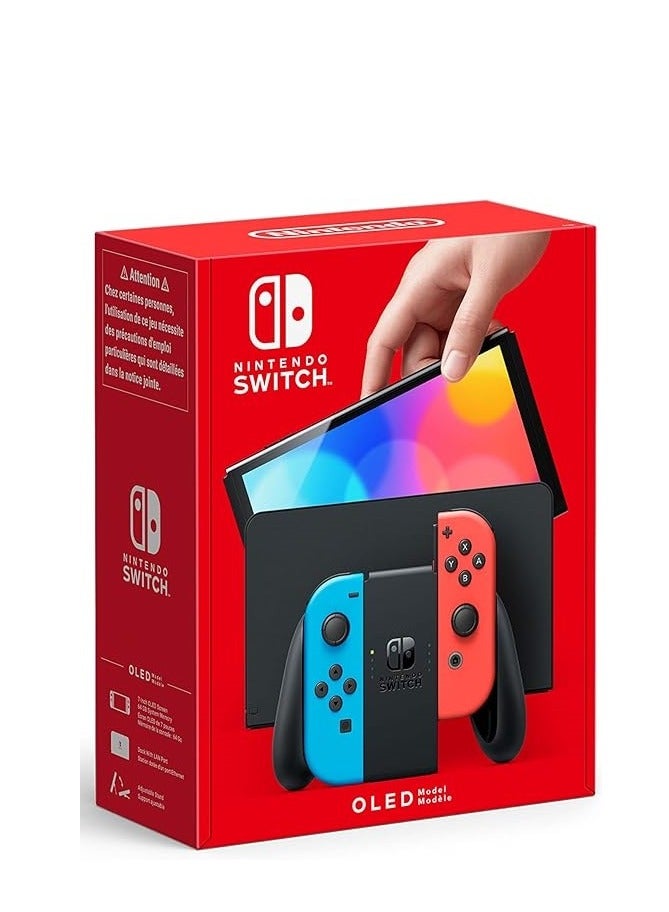 Nintendo Switch (OLED Model) Red & Blue - International Version with EA SPORTS FC 25 Switch