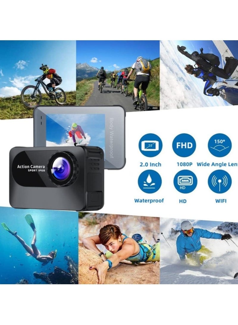 4K metal waterproof sports camera wireless WiFi outdoor