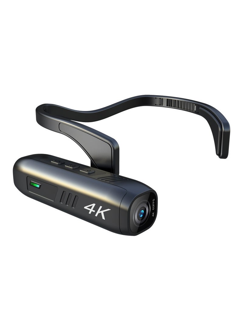 New 4K HD Head-Mounted Sports Camera, Smart Sports Camera with Anti-Shake and Field Recorder