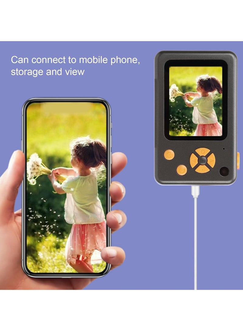 4000W Pixel Front and Rear Dual Camera, 4K HD Children's Mini Digital Camera