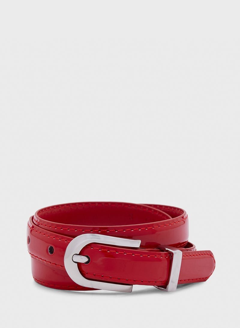 Buckle Metallic Belt