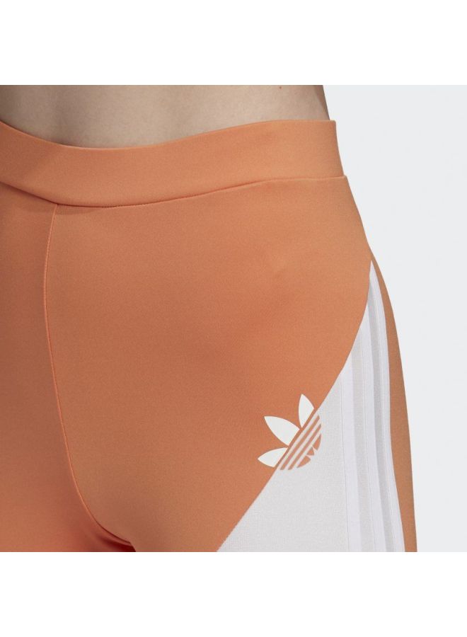 Sliced Trefoil Shorts Orange/White