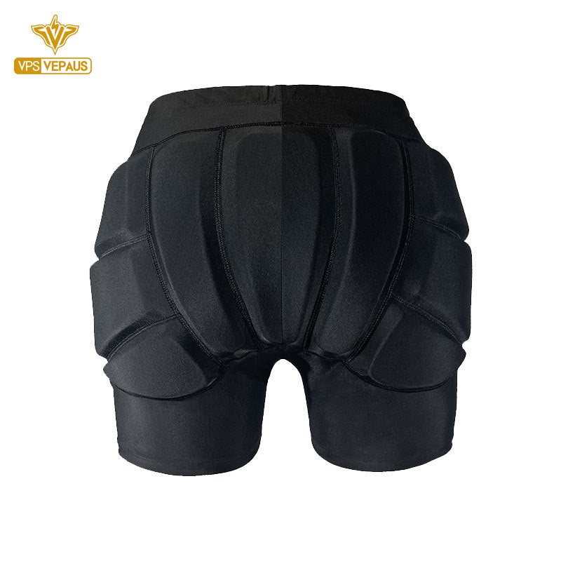 Outdoor childrens padded sponge hip pants ski shorts roller skating skateboard anti-drop protective equipment factory direct sales Black