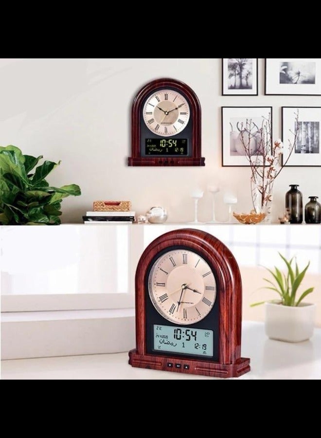 Azan Moque Wireless Prayer Clock, Muslim Wall Clock, Digital Alarm, Ramadan Home Decor, ISLM Calendar