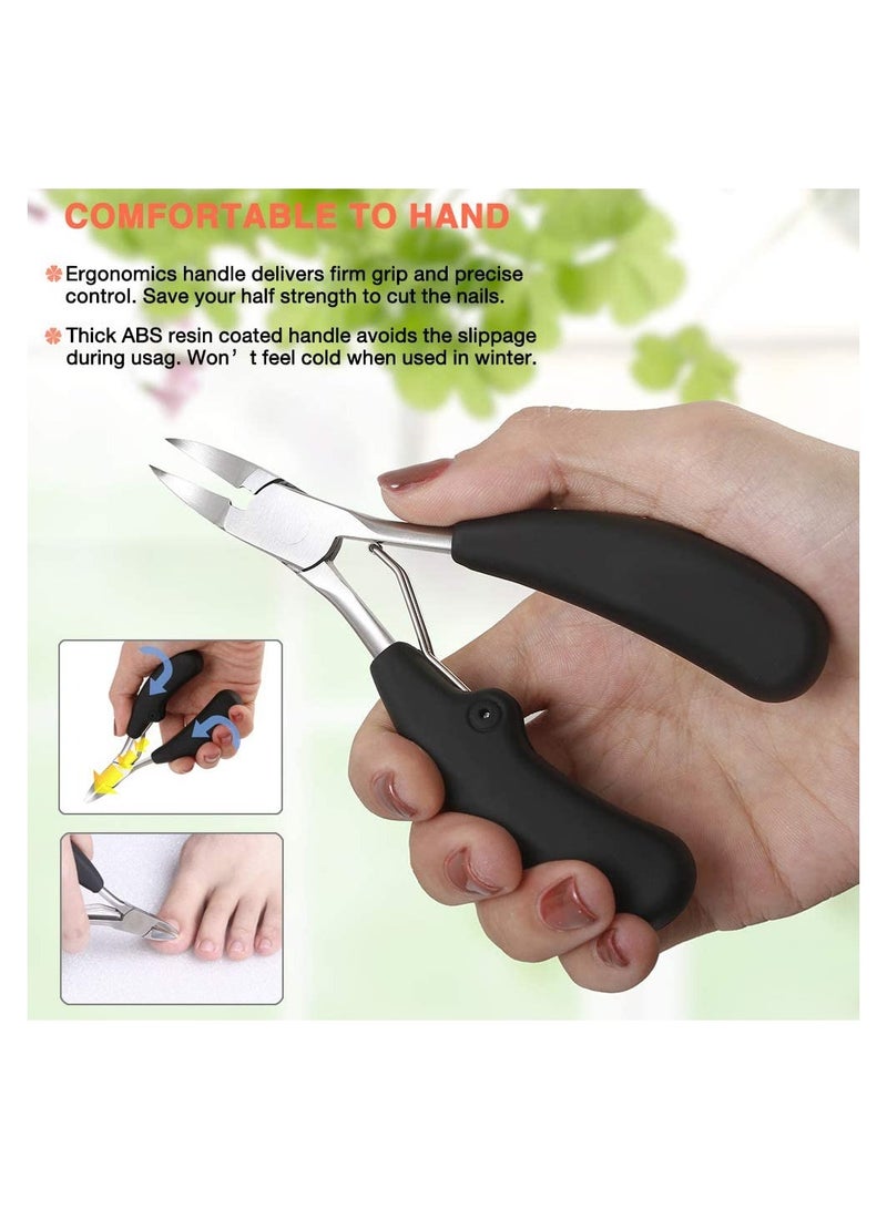 Toenail Clippers, Nail Clippers Trimmer for Thick or Ingrown Toenails, Fingernail Clipper Stainless Steel Clippers Scissors