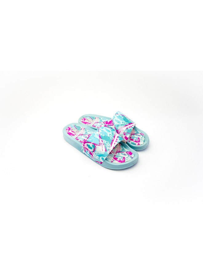 Printed Everyday Wear Eco-Friendly Pvc Slides For Kids Lightweight Easy To Wash And Anti-Slip Soles