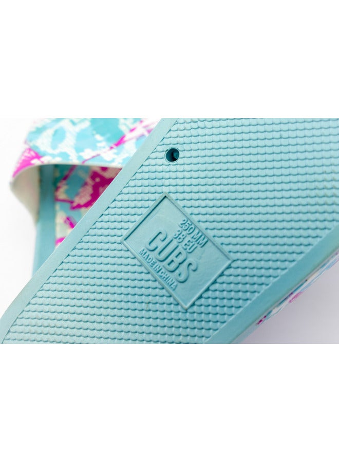 Printed Everyday Wear Eco-Friendly Pvc Slides For Kids Lightweight Easy To Wash And Anti-Slip Soles