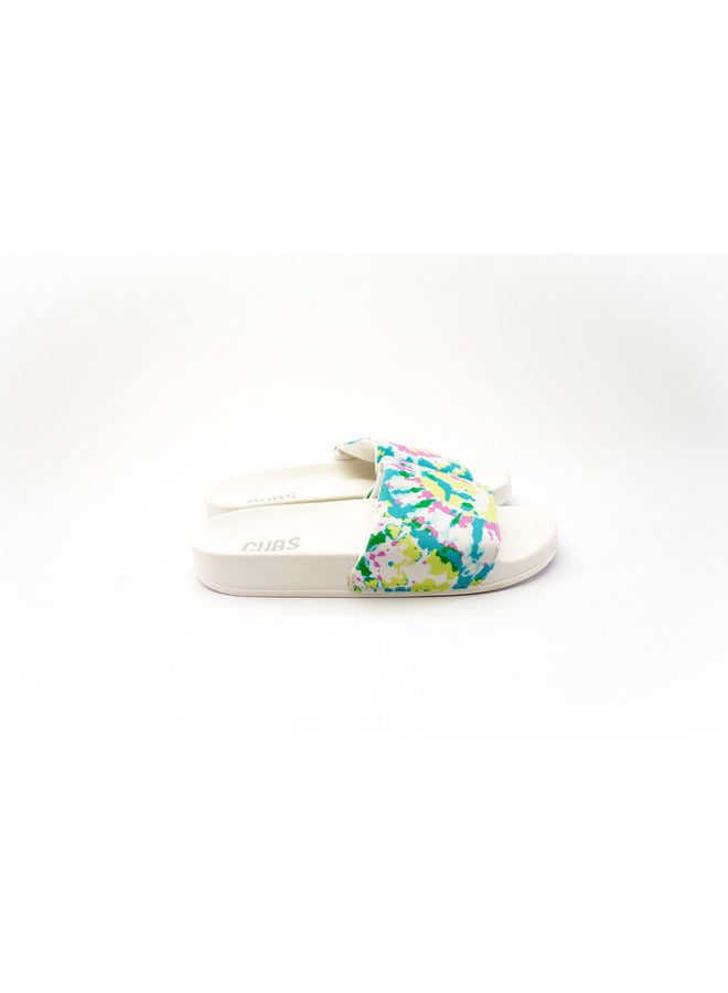 Tie Dyed Everyday Wear Eco-Friendly Pvc Slides For Kids Lightweight Easy To Wash And Anti-Slip Soles