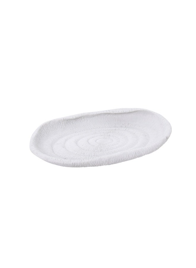 Flat Coral Bowl White