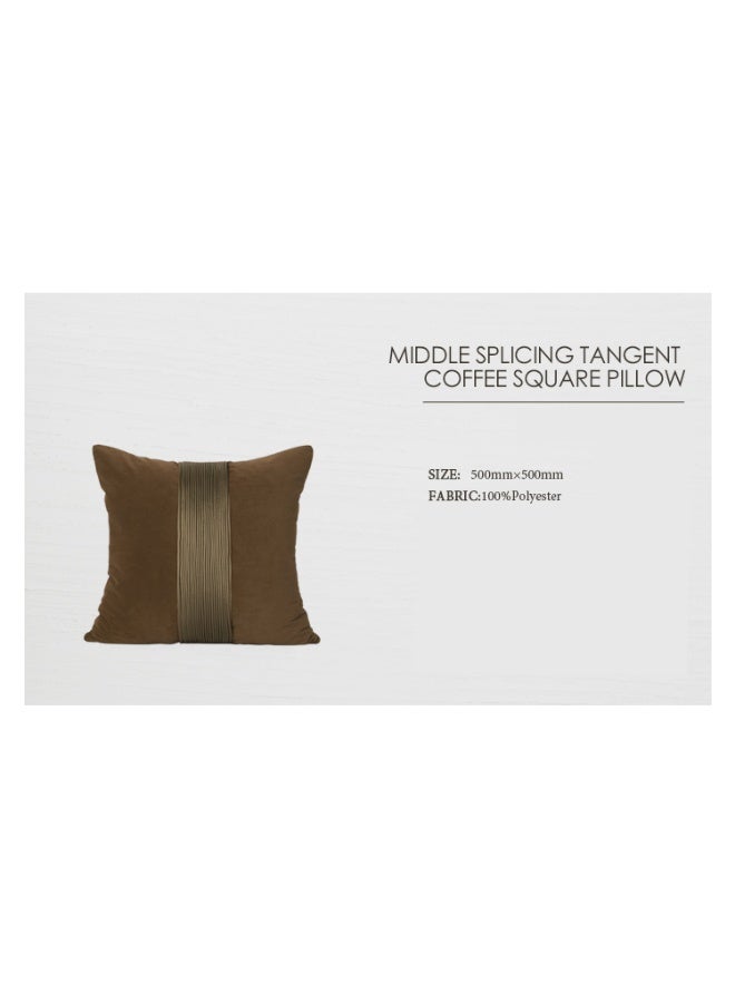 Mocha Medley Coffee Brown Center Band Cushion