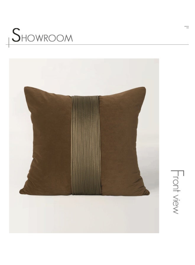 Mocha Medley Coffee Brown Center Band Cushion