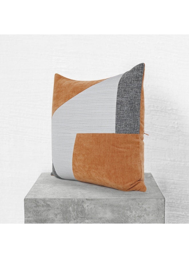 Tangy Tones Geometric Cushion