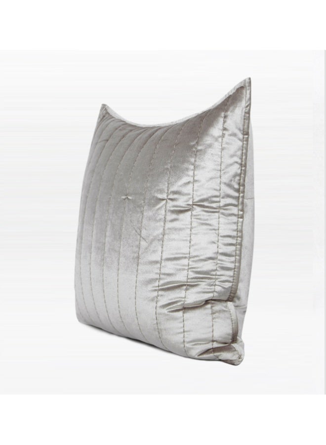 Shimmering Silver Luxe Cushion