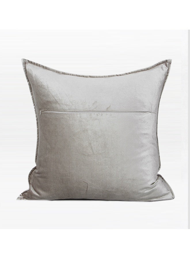 Shimmering Silver Luxe Cushion