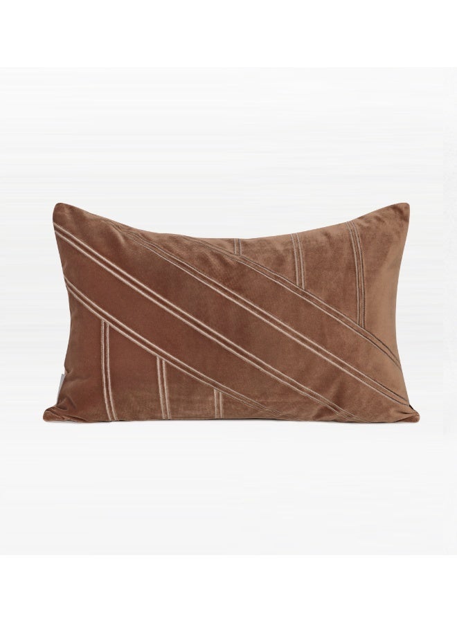 Copper Ember Velvet Cushions - Rectangle