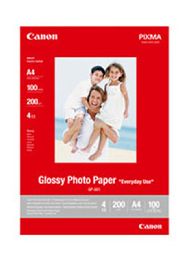 GP-501 Glossy A4 Photo Paper Printing Pack Of 20 Sheets