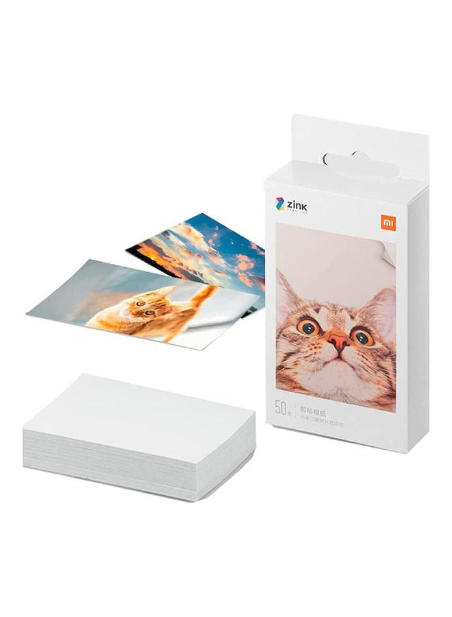 Self Adhesive Portable Photo Printer Paper 20 Sheets