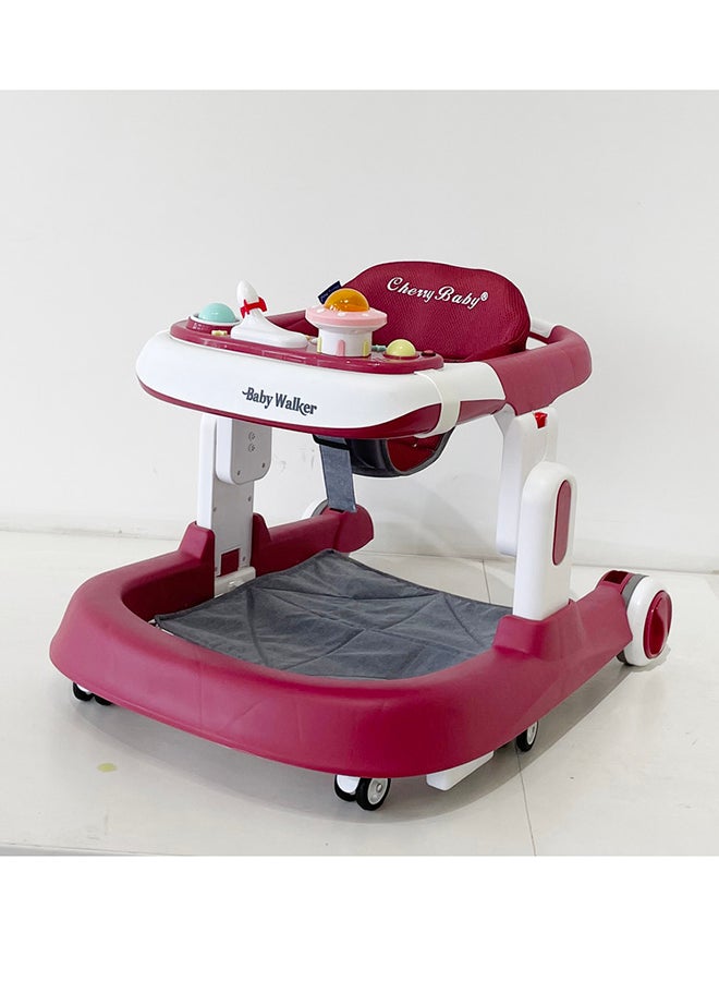 Multifunctional Walker with Toy Tray ( RED )