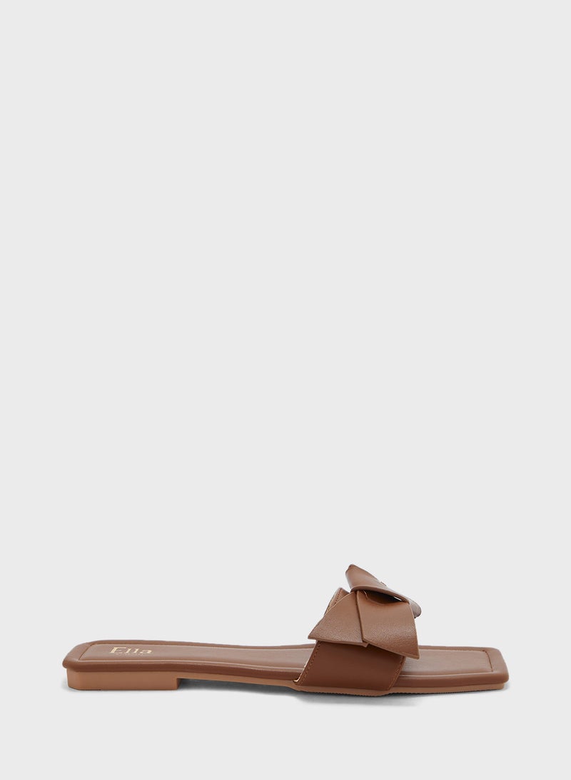 Bow Detail Flat Sandal