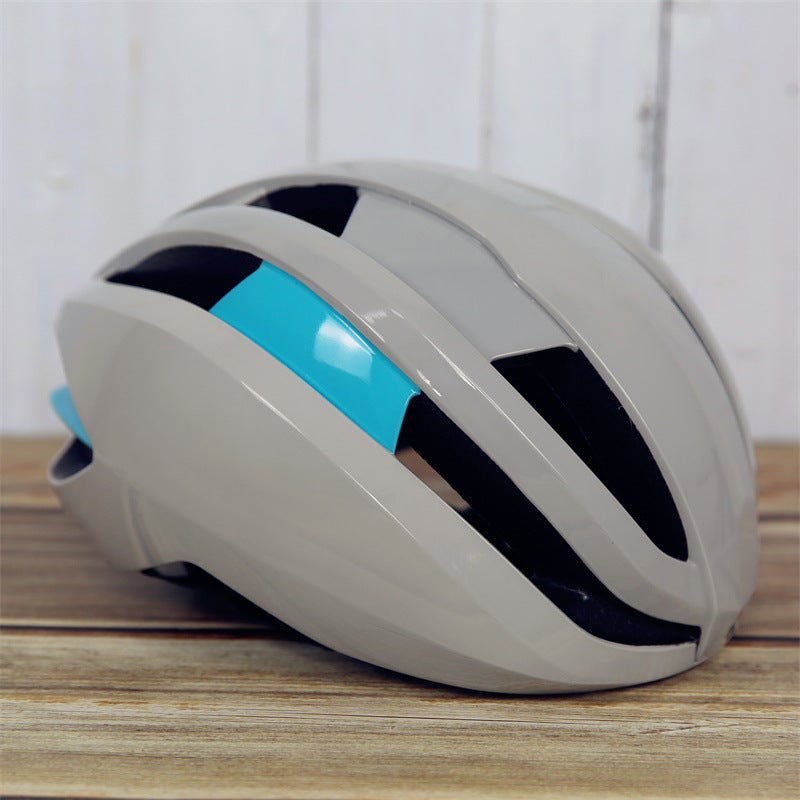 Professional Aerodynamic Cycling Helmet R6 gray and blue