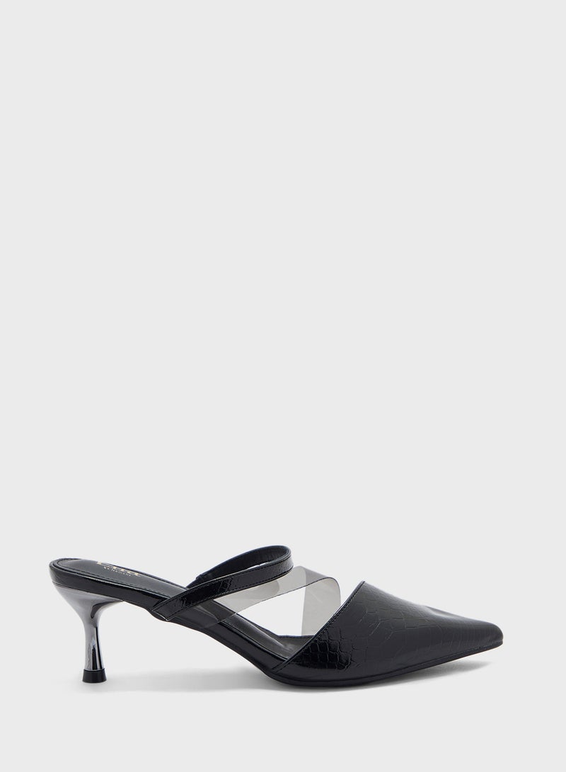 Essential Low Heel Mule