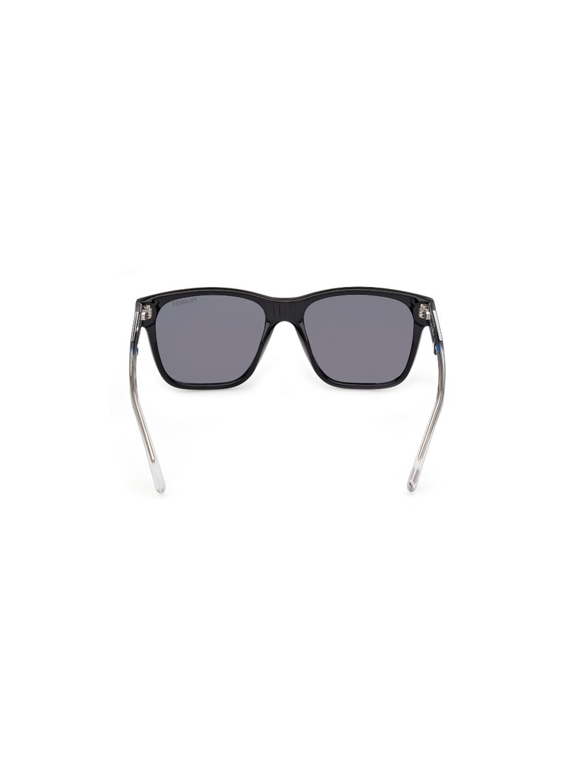 Boys Square Shape  Sunglasses SE0002601D54 Lens Size: 54 Millimeter - Shiny Black