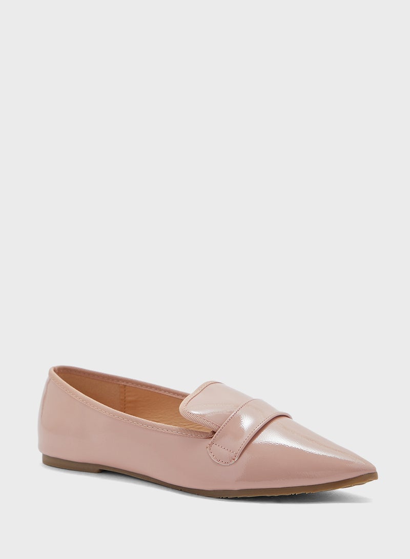 Patent Pointy Toe Flat Shoe