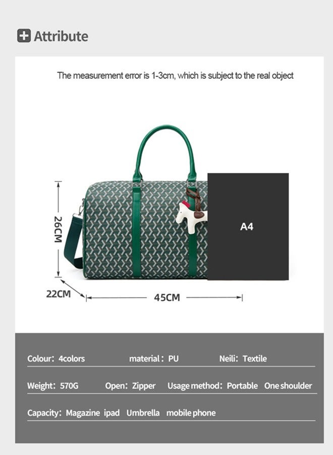 Multi Functional Large Capacity Carry on Luggage Bag Wet and Dry Separation Shoe Compartment Gym Bag Suitcase with Perfect for Short Business Trips and Travel