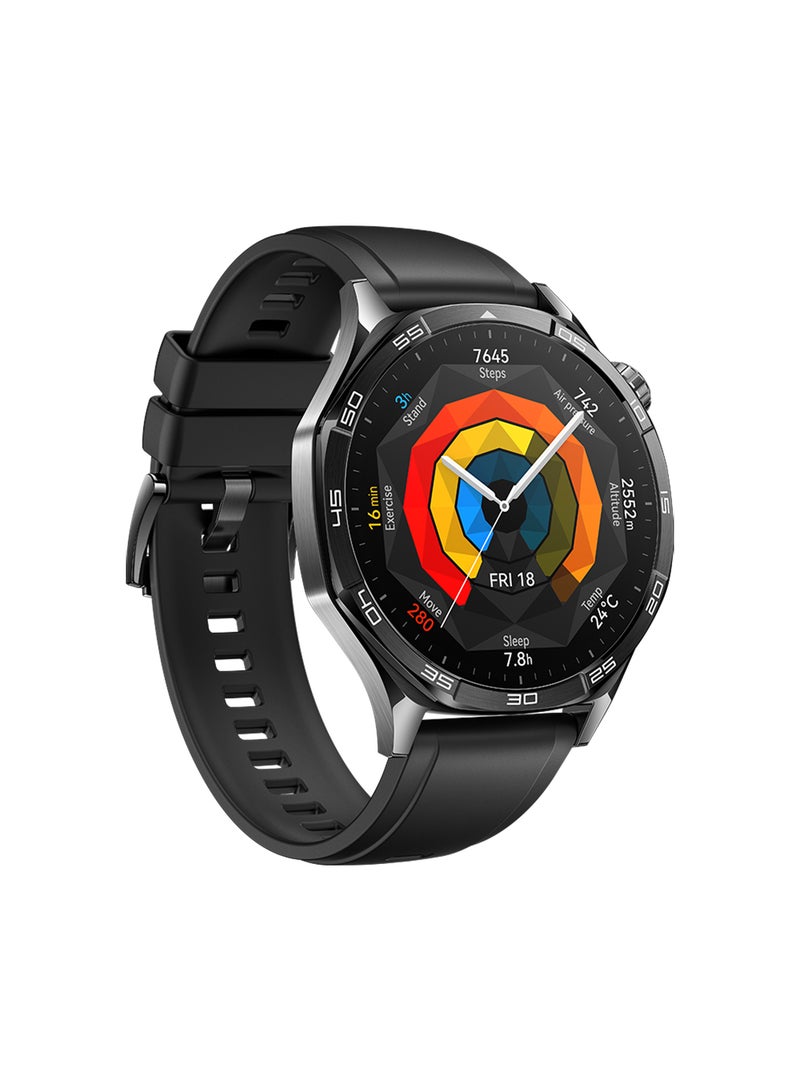 Watch GT 5 46mm Smartwatch, up to 14 Days Battery Life, All-new Running and Cycling Experience, Sharp-Edged Design Watch, Health Tracking, Compatible with iOS and Android Black