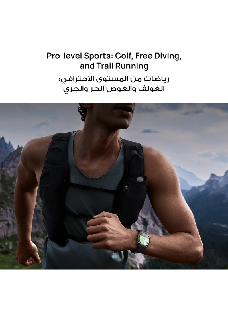 Watch GT 5 Pro 46mm Smartwatch, Sharp-Edged Design Watch, up to 14 Days Battery Life, Pro-level Sports, Health Tracking, Compatible with iOS and Android Black