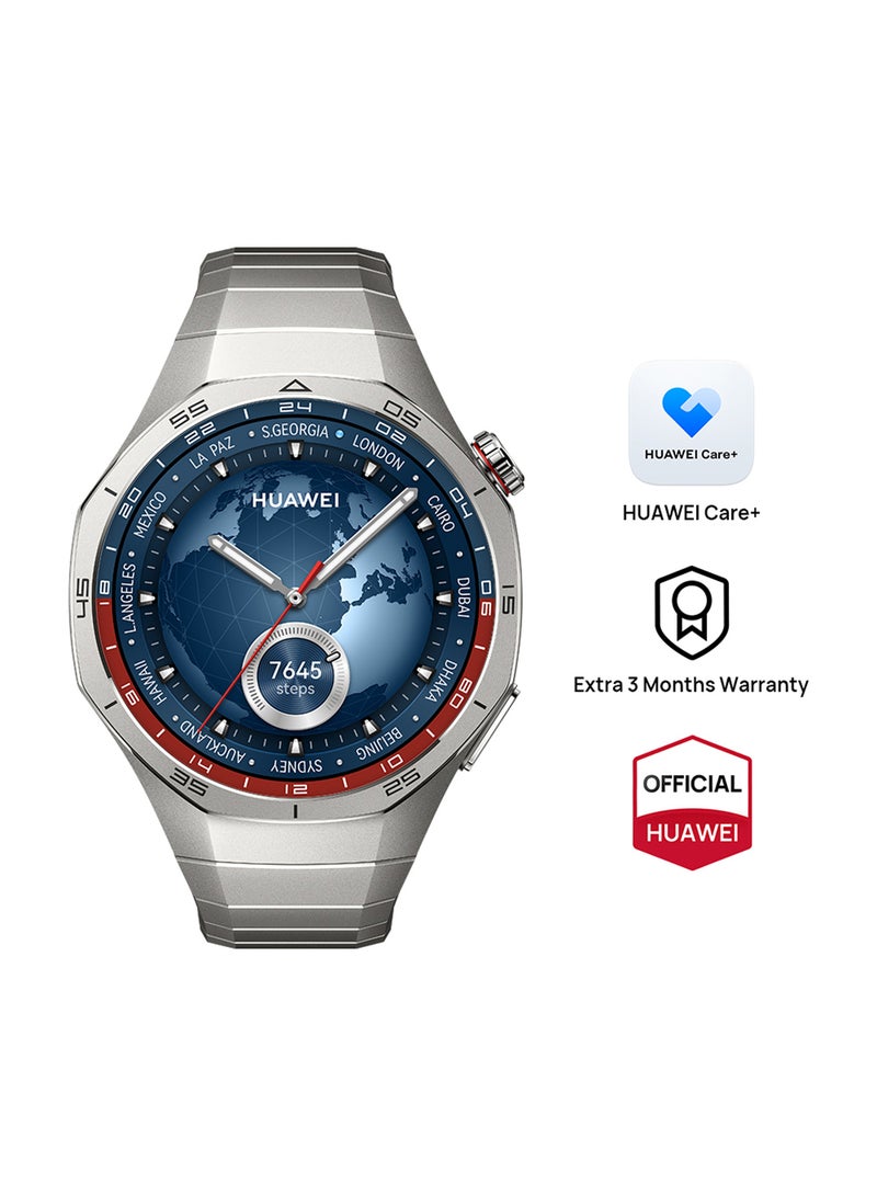 Watch GT 5 Pro 46mm Smartwatch, Sharp-Edged Design Watch, up to 14 Days Battery Life, Pro-level Sports, Health Tracking, Compatible with iOS and Android, Titanium