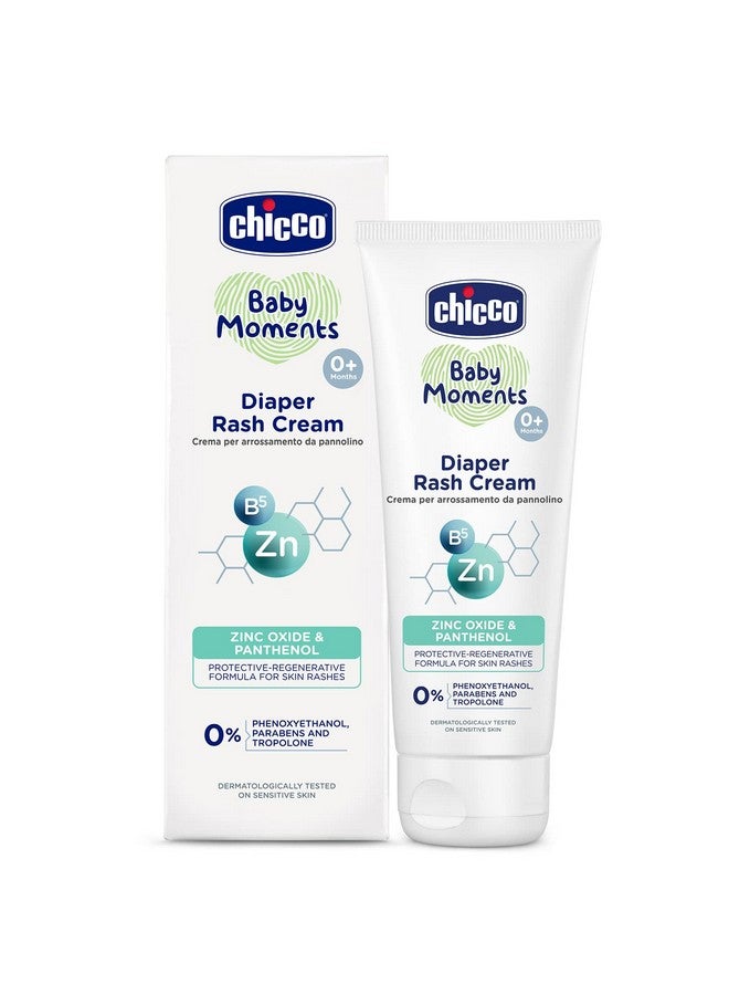 Baby Moments Diaper Rash Cream With Zinc Oxide & Vitamin B5, 100G| Natural Ingredients To Prevent Rashes & Irritation| Dermatologist Tested | Phenoxyethanol, Parabens & Lauryl Sulphates Free