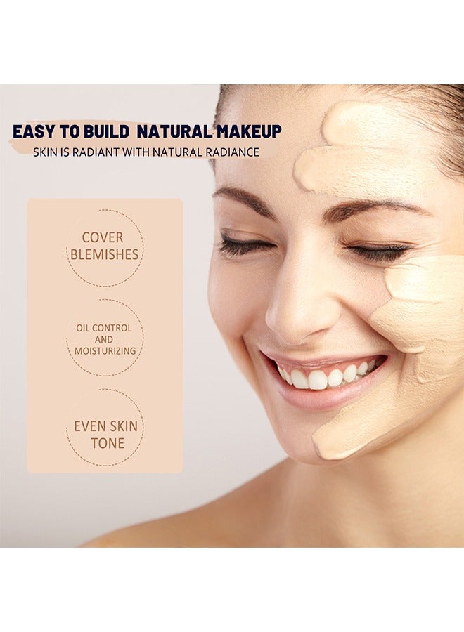 Make your skin better CC+ 30ml,Color Correcting Full Coverage Cream+Anti-Aging Hydrating serum 50+ (01#Ivory)