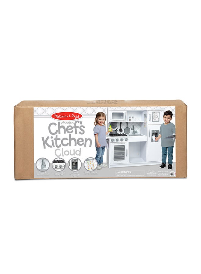 Wooden Chef's Kitchen - Cloud, Easy to Assemble, Pretend Kitchen Playset