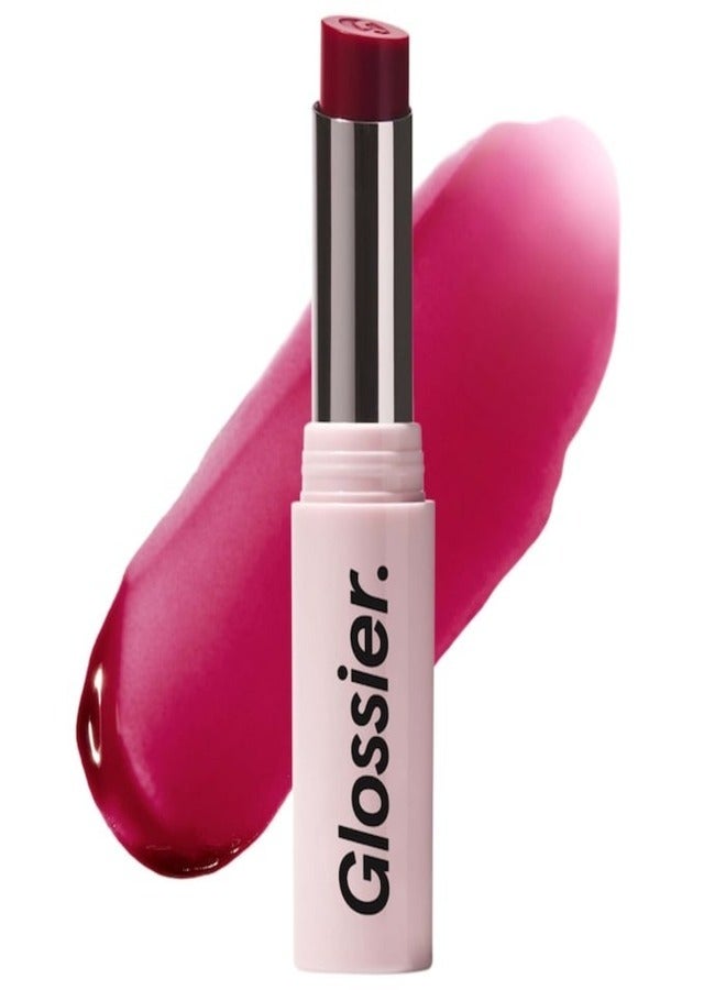 Glossier Ultralip Ultra Shiny Lipstick with Hyaluronic Acid , Vesper - rich fuchsia 3g – Hydrating, Glossy Lip Color