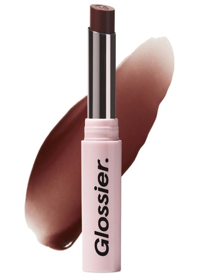 Glossier Ultralip Ultra Shiny Lipstick with Hyaluronic Acid , Cachet - brun noix 3g – Hydrating, Glossy Lip Color