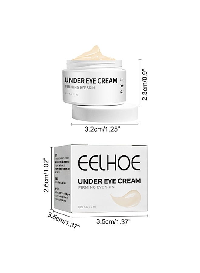 Under Eye Cream Firming Eye Skin-Eye Cream For Dark Circles And Puffiness, Anti-aging Caffeine Eye Cream For Men, Brightens, Reduces Puffiness, Dark Circles, And Fine Lines, Eye Treatment for Men 7ml