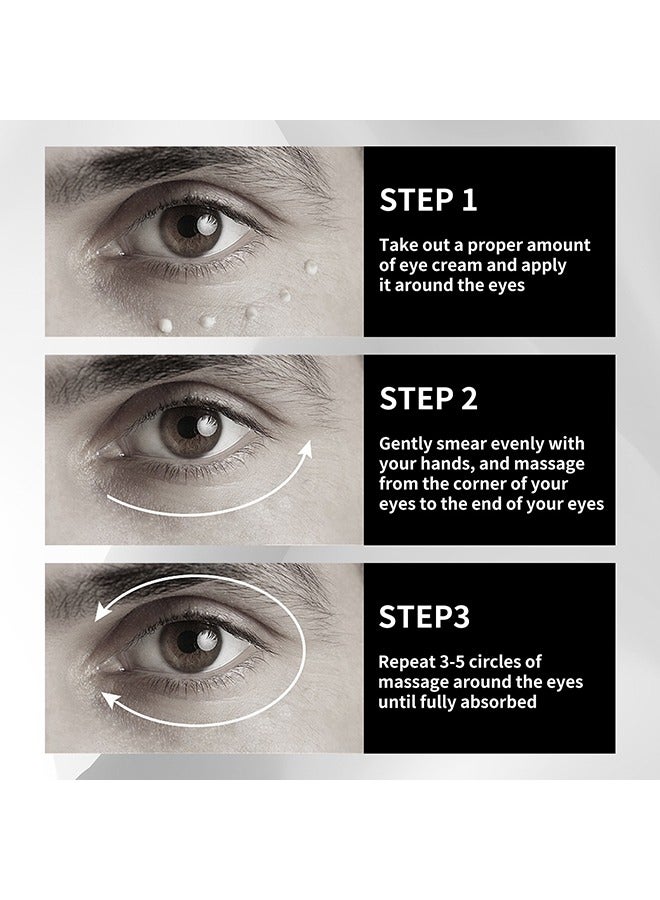 Under Eye Cream Firming Eye Skin-Eye Cream For Dark Circles And Puffiness, Anti-aging Caffeine Eye Cream For Men, Brightens, Reduces Puffiness, Dark Circles, And Fine Lines, Eye Treatment for Men 7ml