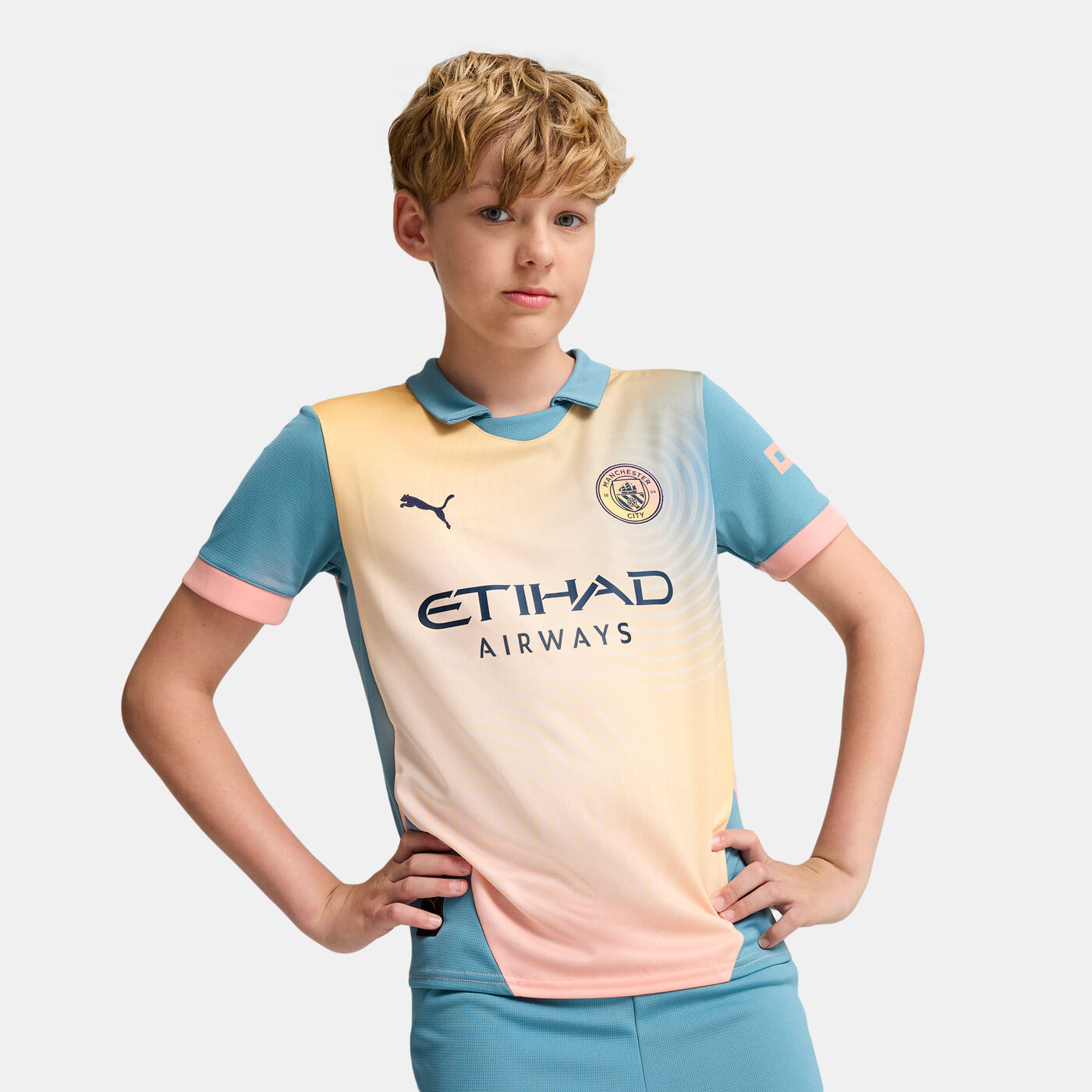 Kids' Manchester City 24/25 Replica Fourth Football Jersey