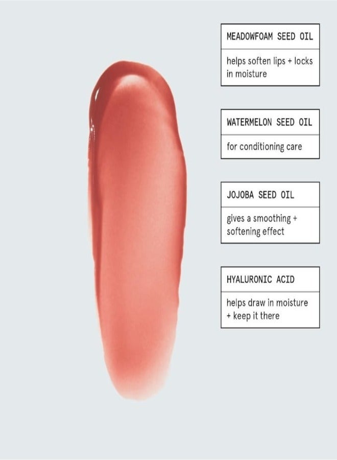 Glossier Ultralip Ultra Shiny Lipstick with Hyaluronic Acid ,Fete - rouge melon d’eau 3g – Hydrating, Glossy Lip Color