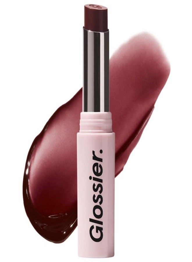 Glossier Ultralip Ultra Shiny Lipstick with Hyaluronic Acid , Ember - mauve foncé 3g – Hydrating, Glossy Lip Color