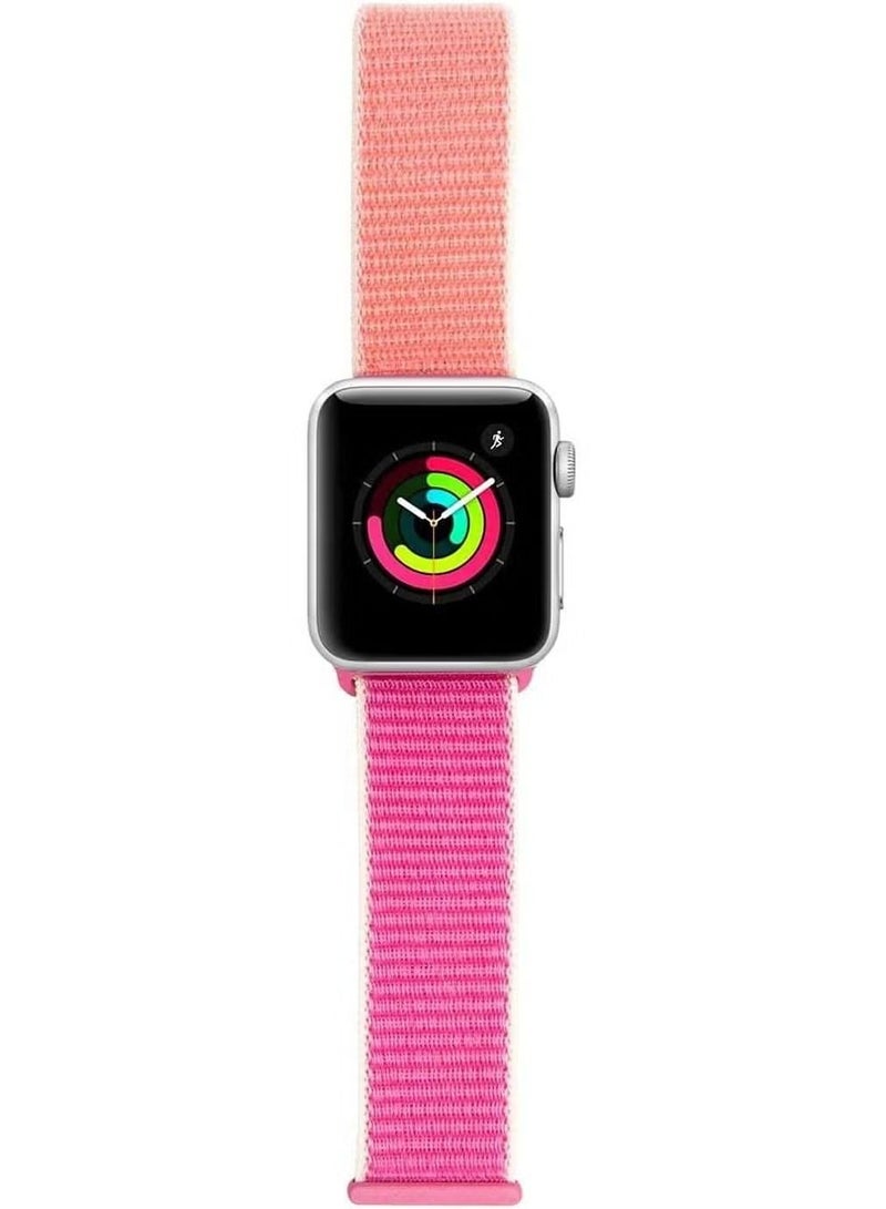 Nylon Sport Band for Apple Watch 41mm 40mm 38mm Replacement Strap for iWatch Series 7/ 6/ SE/ 5/4/3/2/1