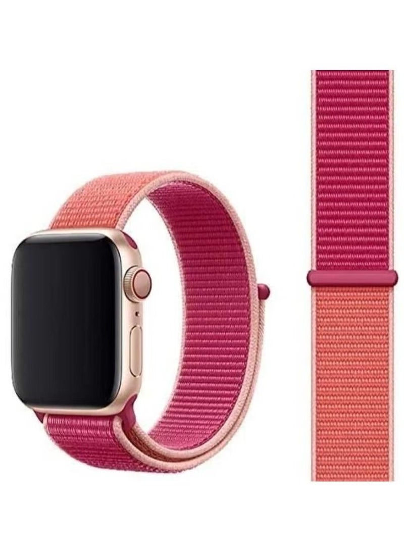 Nylon Sport Band for Apple Watch 41mm 40mm 38mm Replacement Strap for iWatch Series 7/ 6/ SE/ 5/4/3/2/1