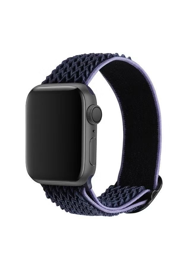 Braided Solo Loop Stretchy Strap Compatible with Apple Watch Band SE 42/44/45mm iWatch Series 7/6/5/4/3/2/1