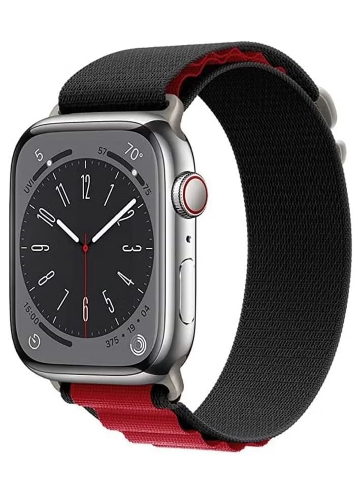 Apple Watch Alpine Loop Band 49mm/45mm/44mm Nylon Woven Sport Strap Compatible with iWatch Series 8/Ultra/7/SE/6/5/4/3/2/1