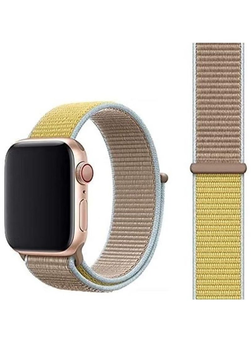 Apple Nylon Sport Band 41mm 40mm 38mm Replacement Strap for iWatch Series 7/ 6/ SE/ 5/4/3/2/1