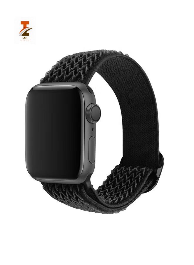 Braided Solo Loop Stretchy Strap Compatible with apple Watch Band SE 38/40/41mm Watch series 7/6/5/4/3/2/1