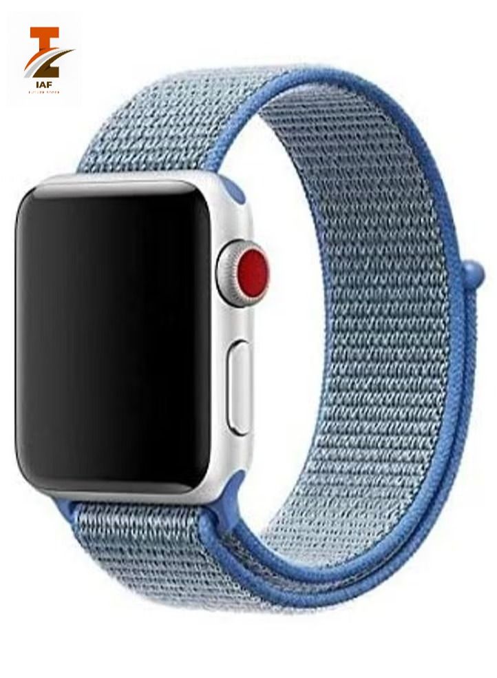 Nylon Sport Band for apple Watch 45mm 44mm 42mm , Soft Replacement Strap for iWatch series 7/ 6/ SE/ 5/4/3/2/1